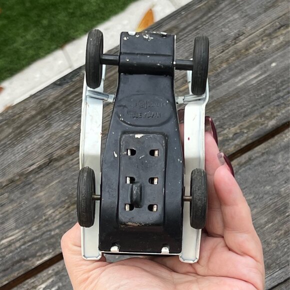 Vintage Bandai Japan Tin Toy Push Friction Car Sign of Quality - Picture 11 of 12